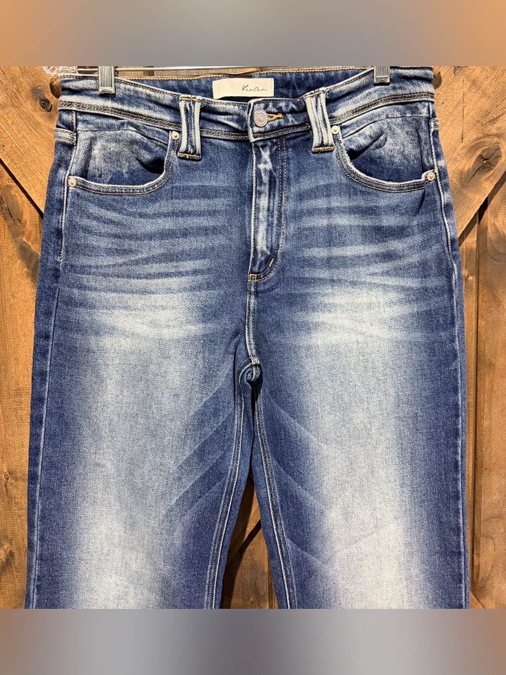 Kancan Wide Leg Flare High Rise Jeans Sz 28 - Picture 13 of 14